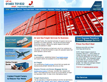 Tablet Screenshot of freight-factors.net